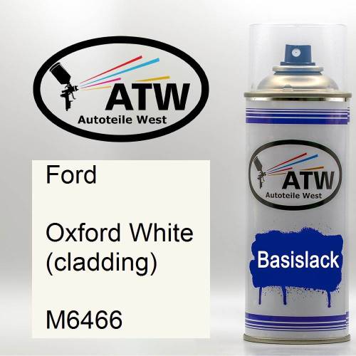 Ford, Oxford White (cladding), M6466: 400ml Sprühdose, von ATW Autoteile West.